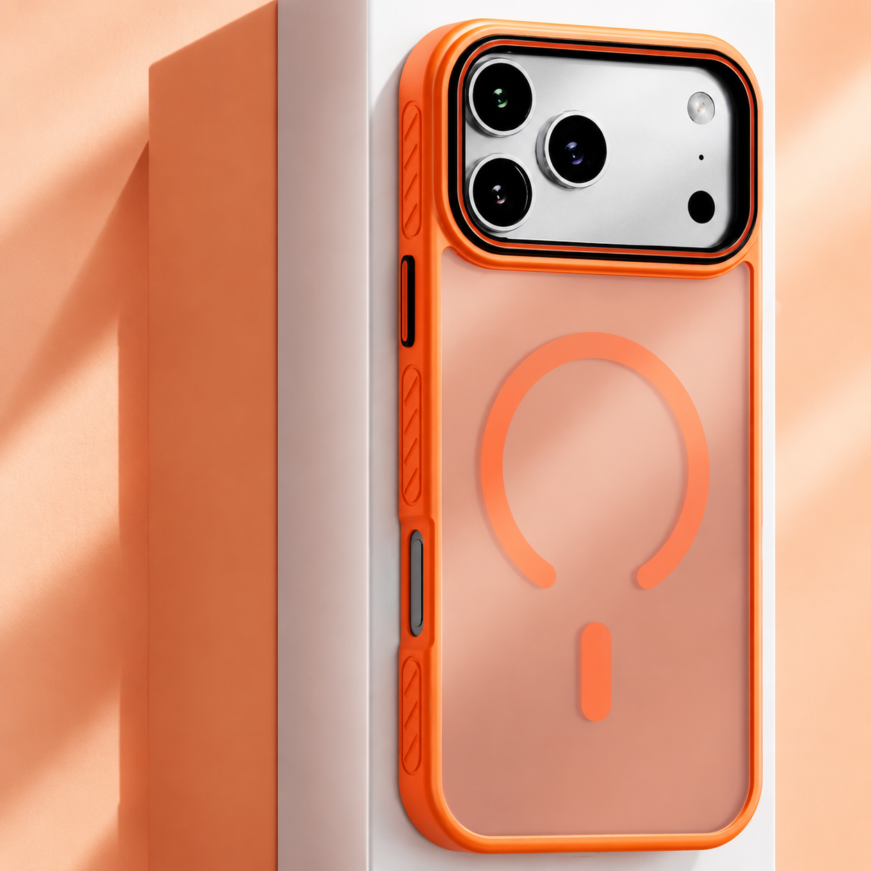 Premium iPhone Case Transparent Matte MagSafe Compatible Magnetic Protective Cover Shockproof Frame Camera Lens Protector Slim Design