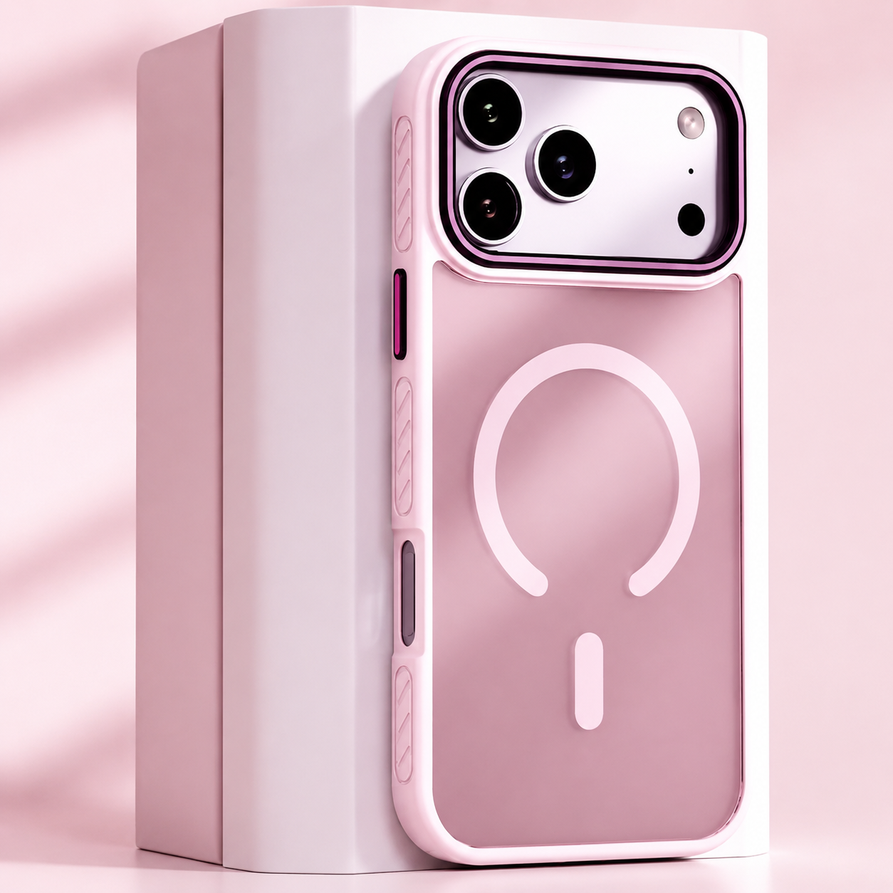 Premium iPhone Case Transparent Matte MagSafe Compatible Magnetic Protective Cover Shockproof Frame Camera Lens Protector Slim Design