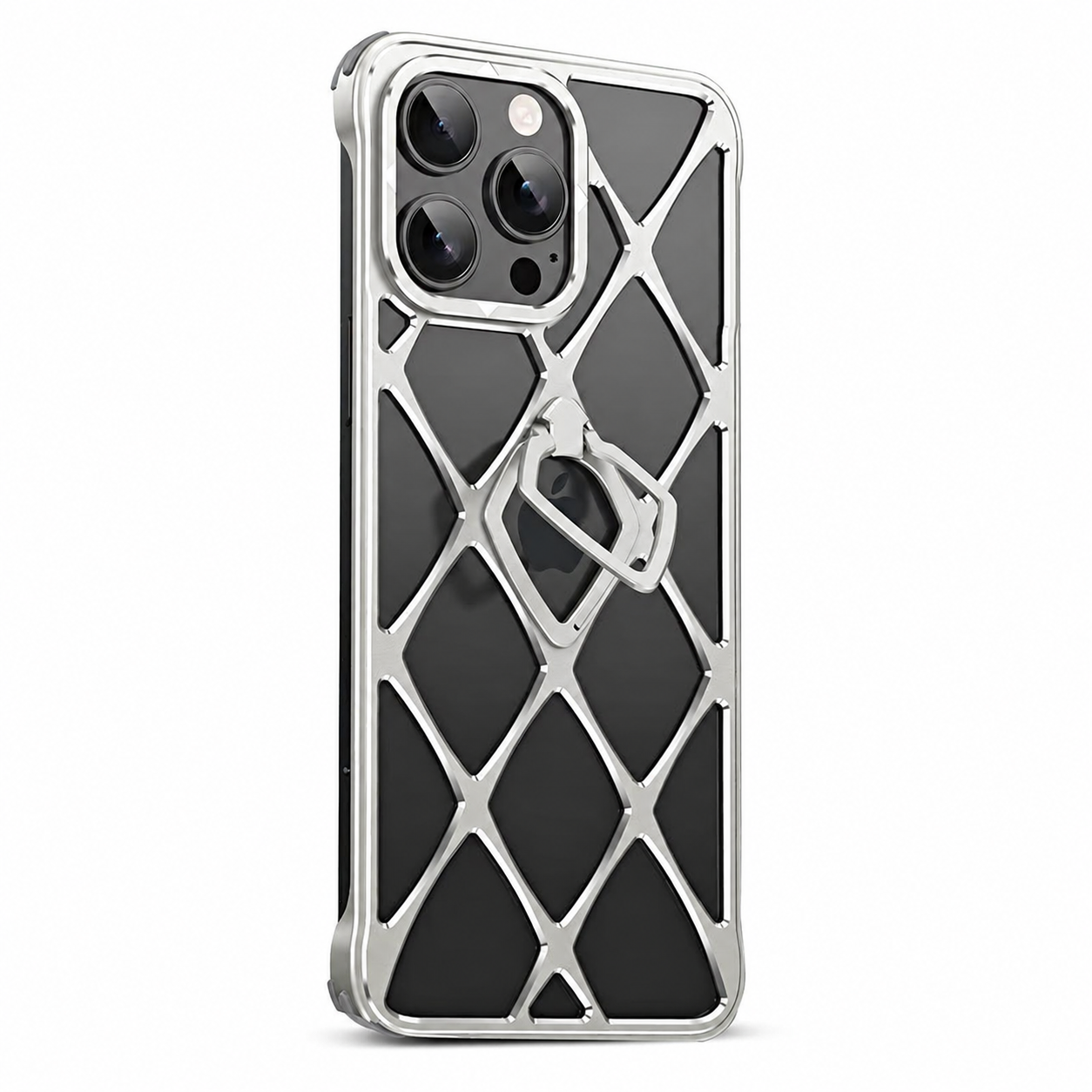Premium iPhone Case Ultra Light Metal Bracket Cover MagSafe Compatible Heat Dissipation Shockproof Kickstand Camera Lens Protection Slim Design
