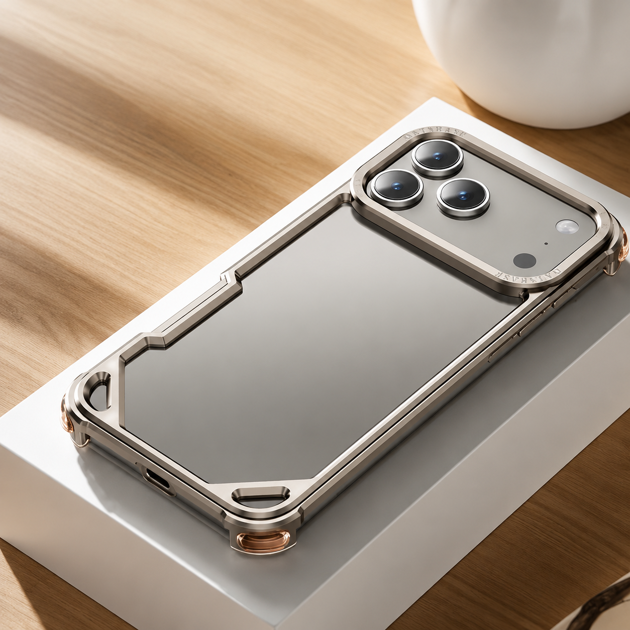 Premium iPhone Case Ultra Thin Aluminum Alloy Protective Cover Wireless Charging Compatible Shockproof Anti Scratch Slim Metal Full Coverage