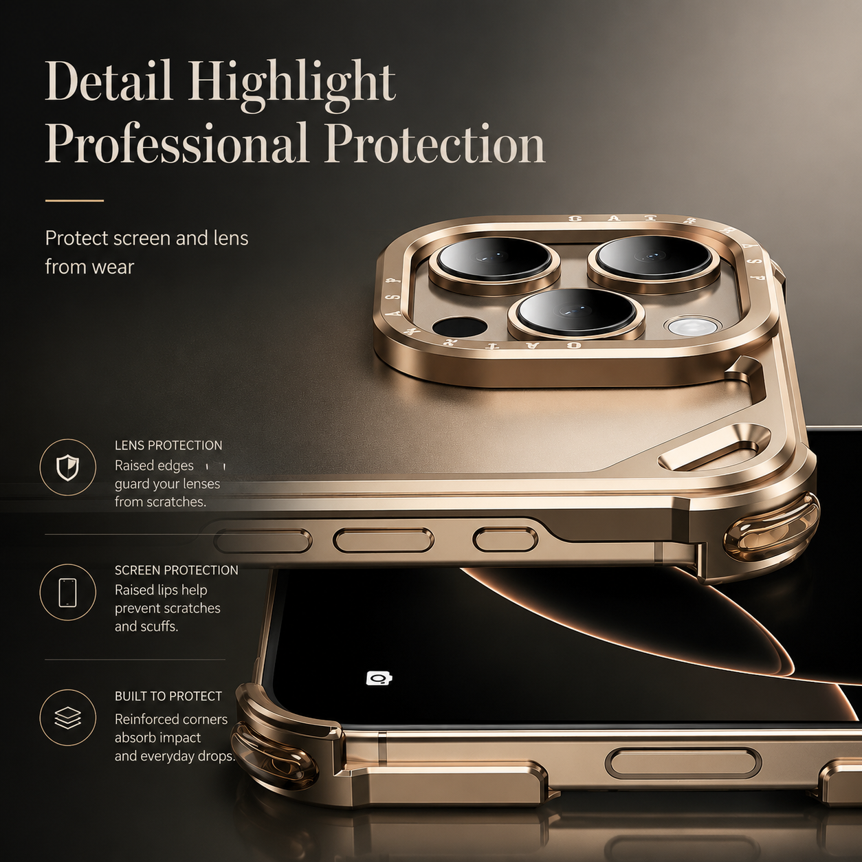 Premium iPhone Case Ultra Thin Aluminum Alloy Protective Cover Wireless Charging Compatible Shockproof Anti Scratch Slim Metal Full Coverage