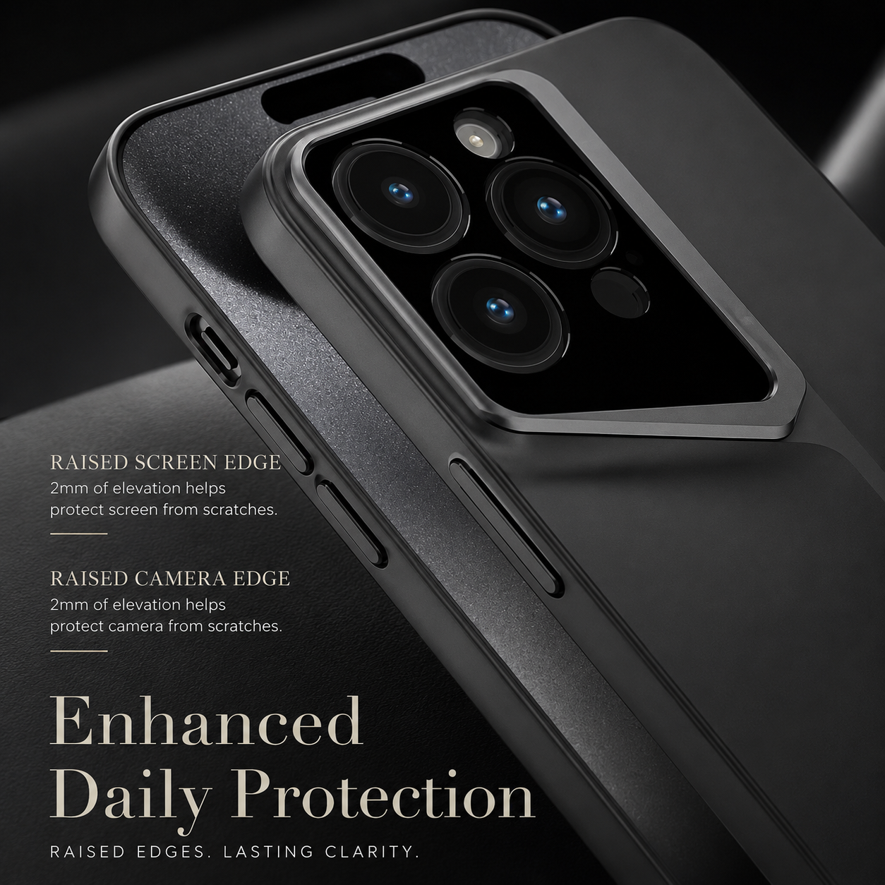 Premium iPhone Case Ultra Thin Blade Shockproof Protective Cover Titanium Style Slim Hard Shell Camera Lens Protection Anti Scratch Full Coverage