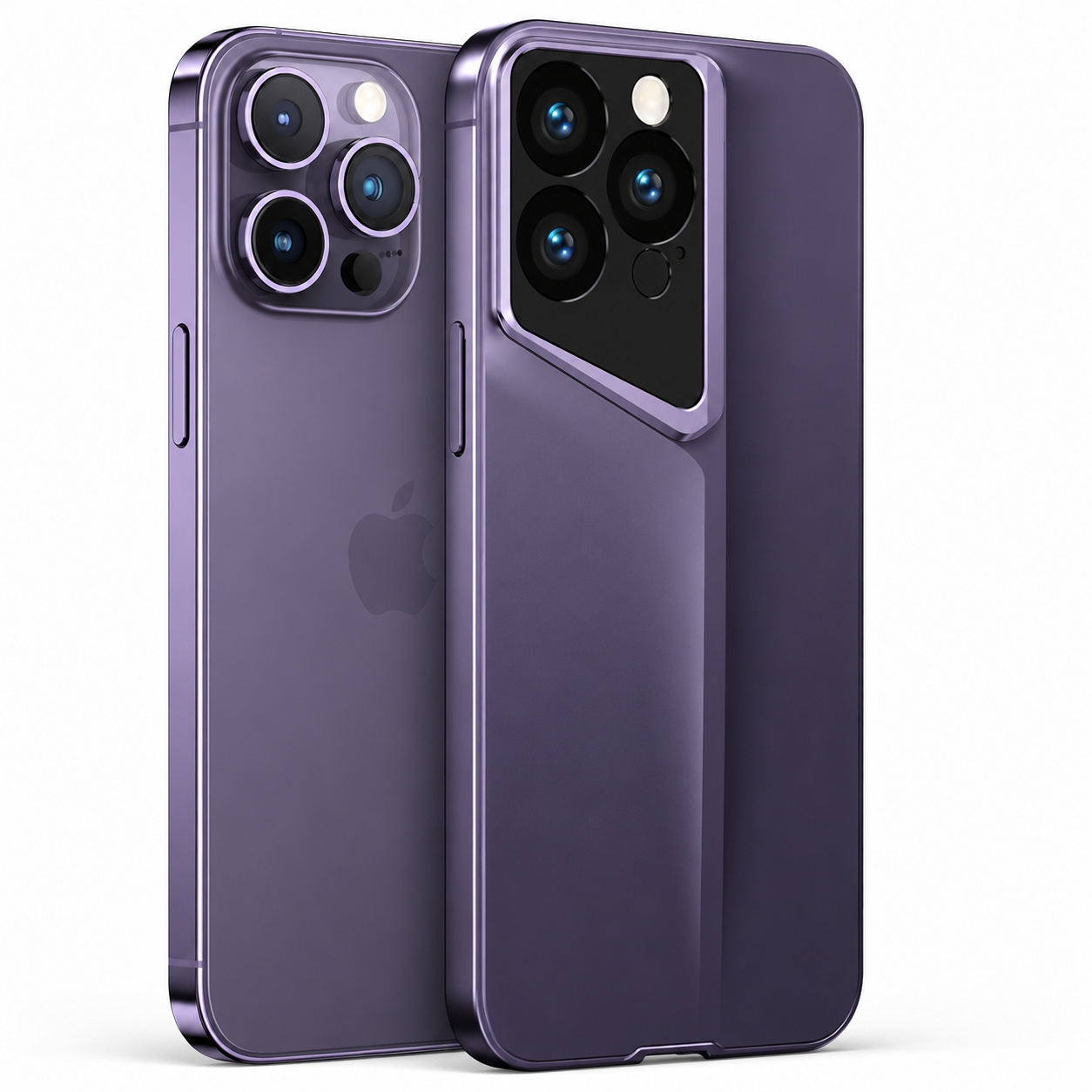 Premium iPhone Case Ultra Thin Blade Shockproof Protective Cover Titanium Style Slim Hard Shell Camera Lens Protection Anti Scratch Full Coverage