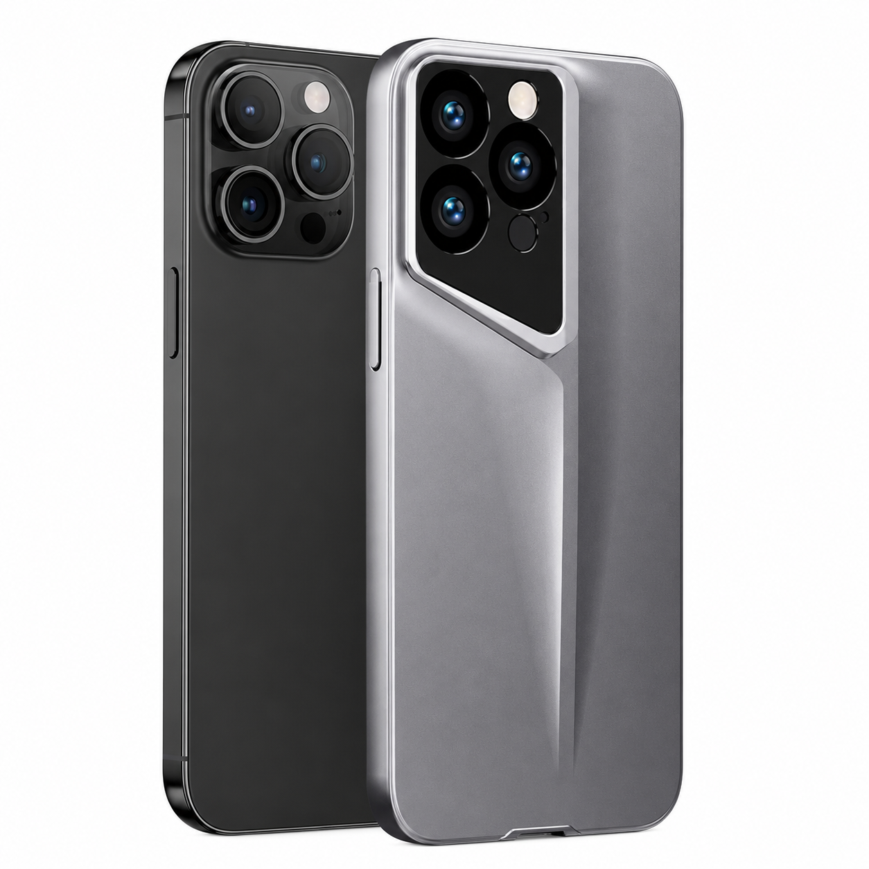 Premium iPhone Case Ultra Thin Blade Shockproof Protective Cover Titanium Style Slim Hard Shell Camera Lens Protection Anti Scratch Full Coverage