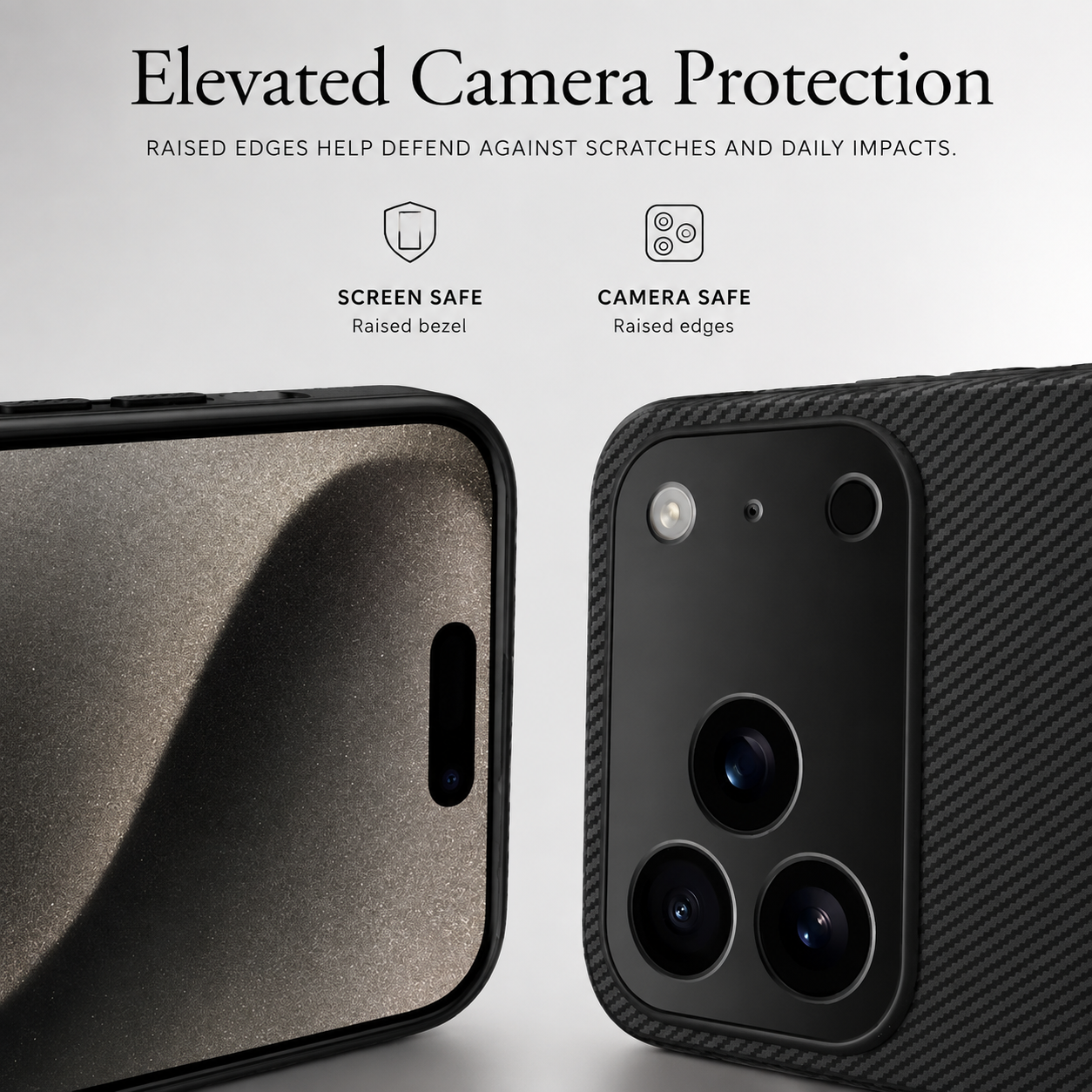 Premium iPhone Case Ultra Thin Carbon Fiber Magnetic Protective Cover Shockproof Wireless Charging Compatible Scratch Resistant Slim Full Coverage