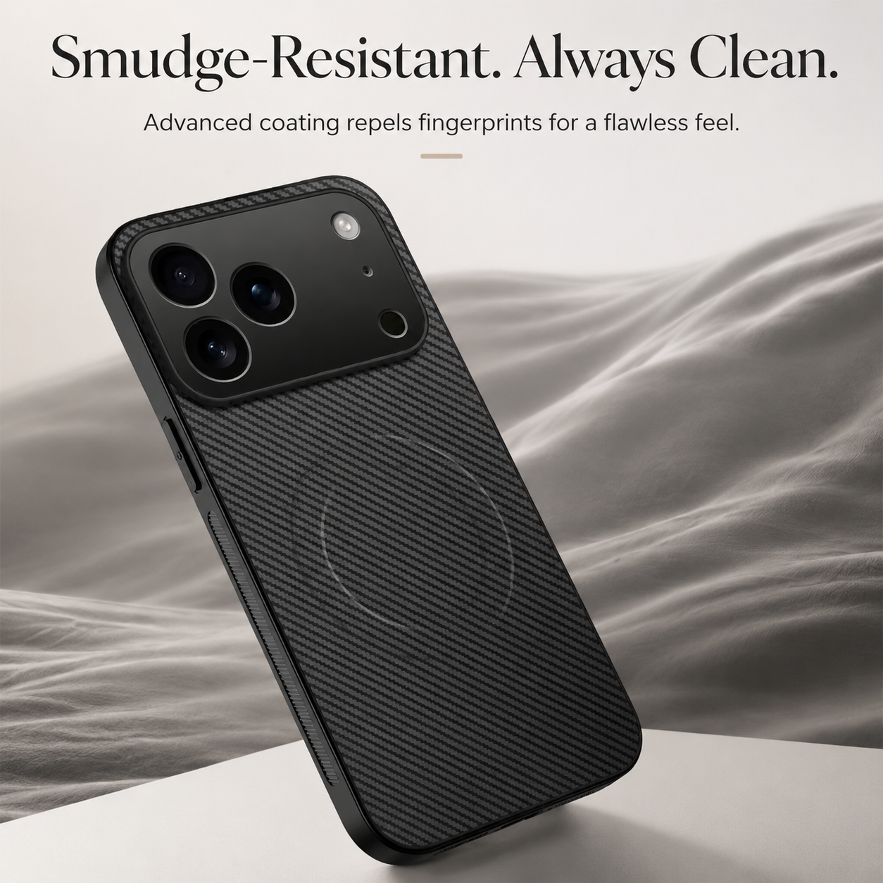 Premium iPhone Case Ultra Thin Carbon Fiber Magnetic Protective Cover Shockproof Wireless Charging Compatible Scratch Resistant Slim Full Coverage