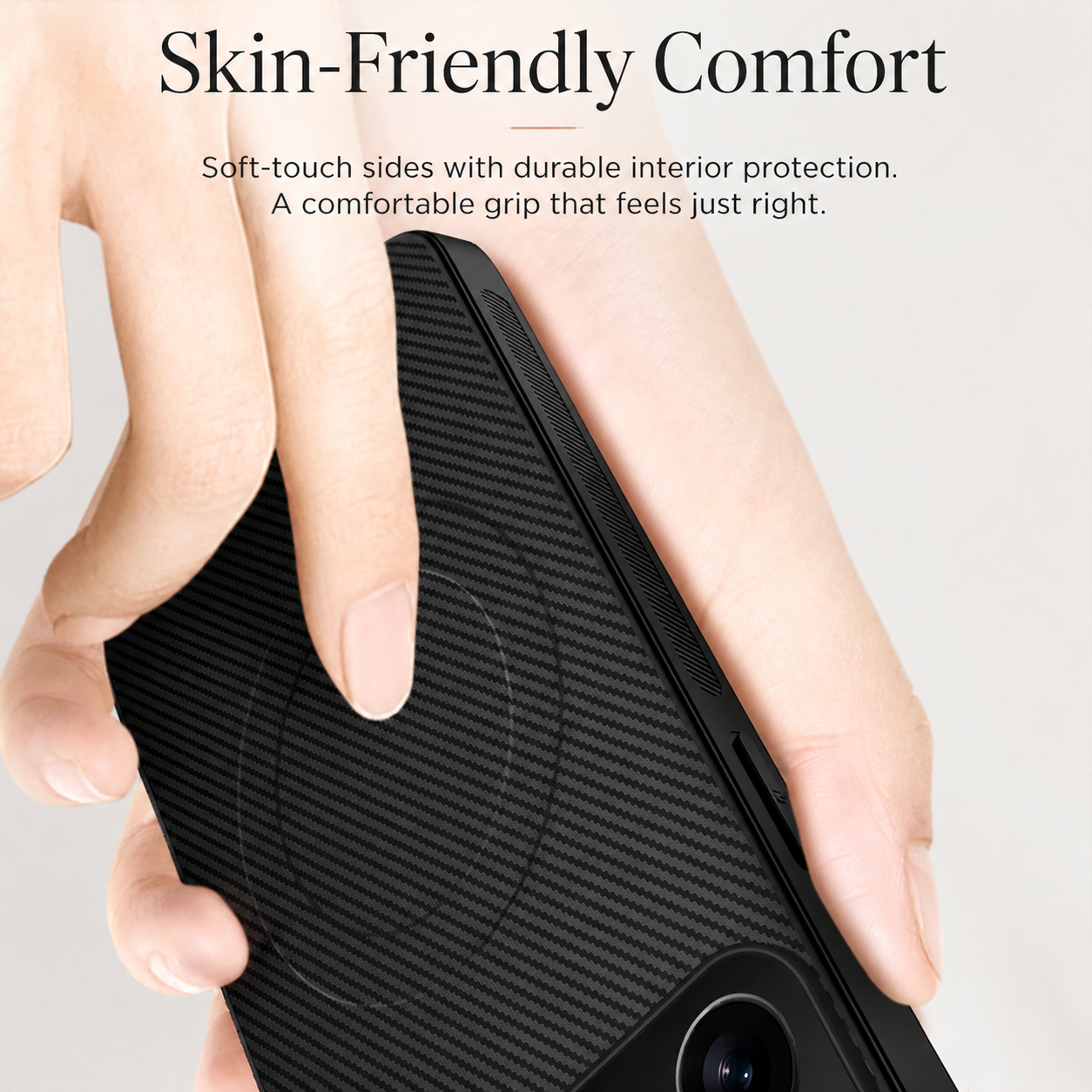 Premium iPhone Case Ultra Thin Carbon Fiber Magnetic Protective Cover Shockproof Wireless Charging Compatible Scratch Resistant Slim Full Coverage
