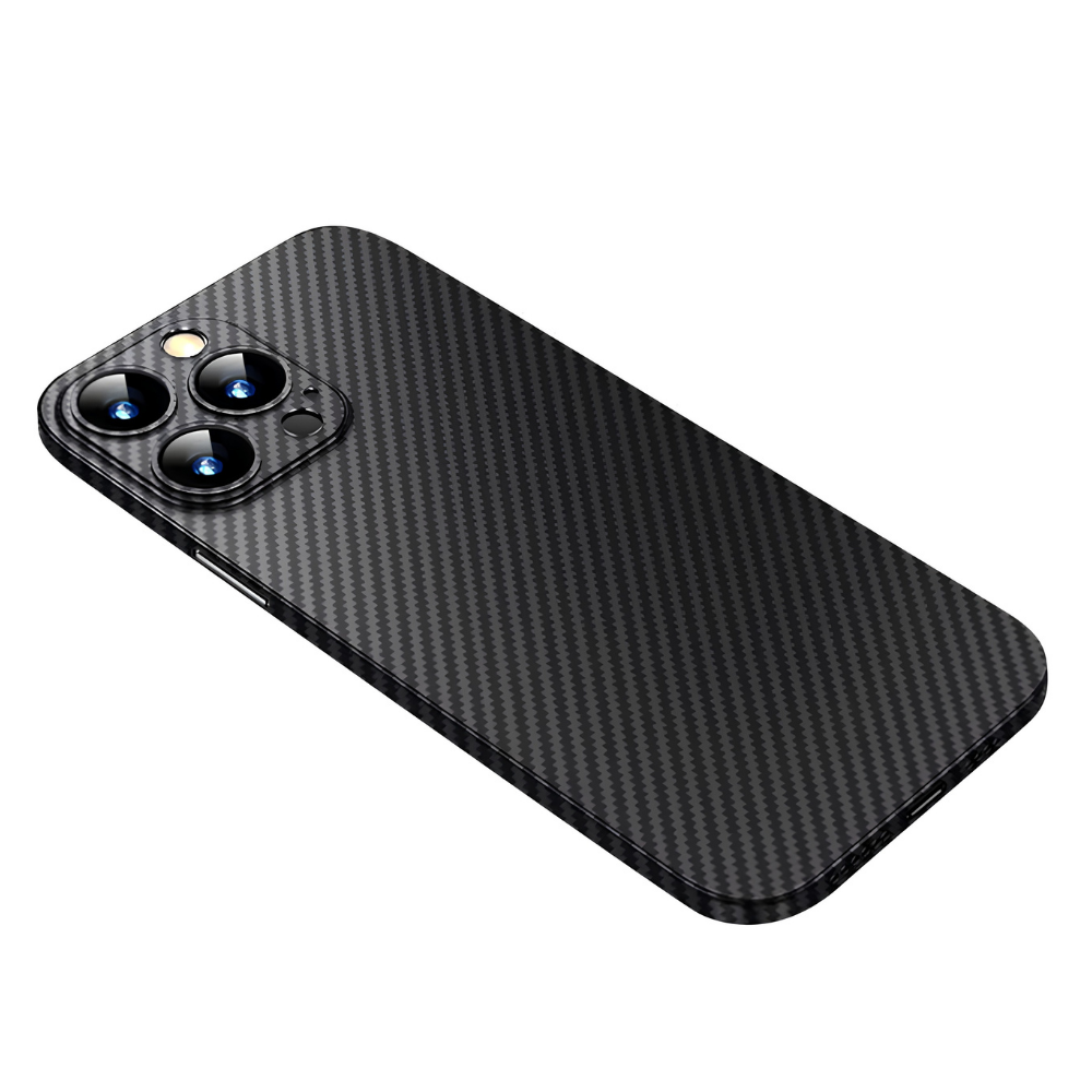 Premium iPhone Case Ultra Thin Carbon Fiber Matte Protective Cover PP Back Panel Lightweight Slim Scratch Resistant Minimalist Design