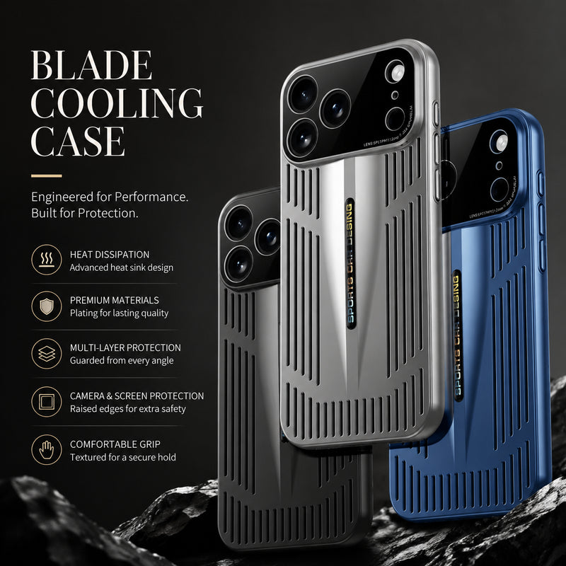 Premium iPhone Case Ultra Thin Heat Dissipation Cooling Protective Cover Shockproof Anti Scratch Camera Lens Protection Slim Transparent Design