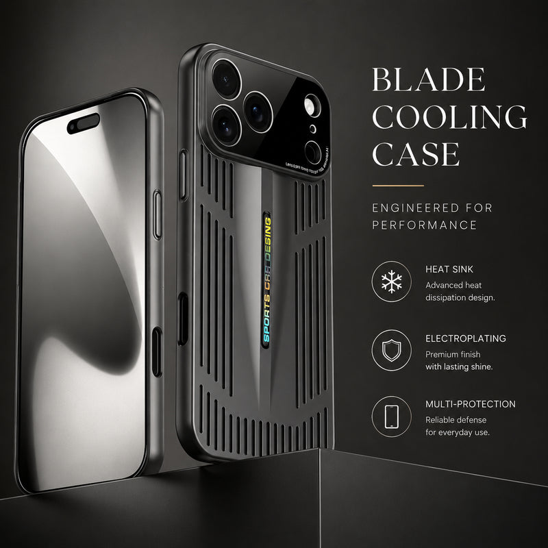 Premium iPhone Case Ultra Thin Heat Dissipation Cooling Protective Cover Shockproof Anti Scratch Camera Lens Protection Slim Transparent Design