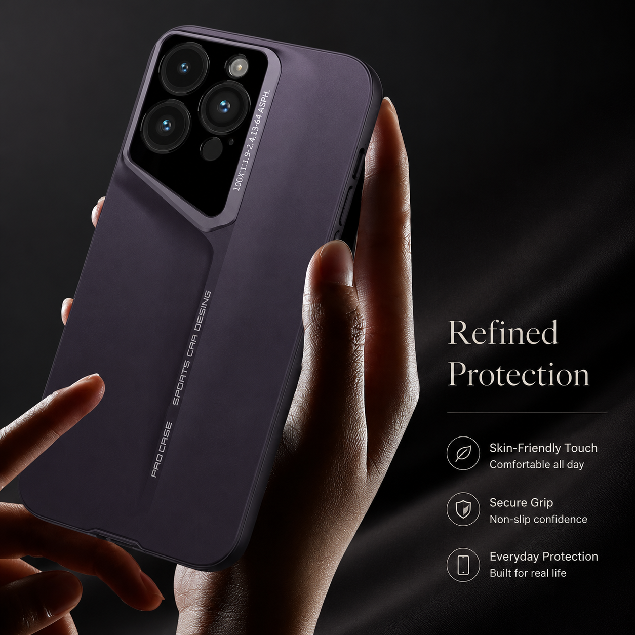 Premium iPhone Case Ultra Thin Titanium Style Protective Cover Shockproof Camera Protection Wireless Charging Matte Non Slip Full Coverage