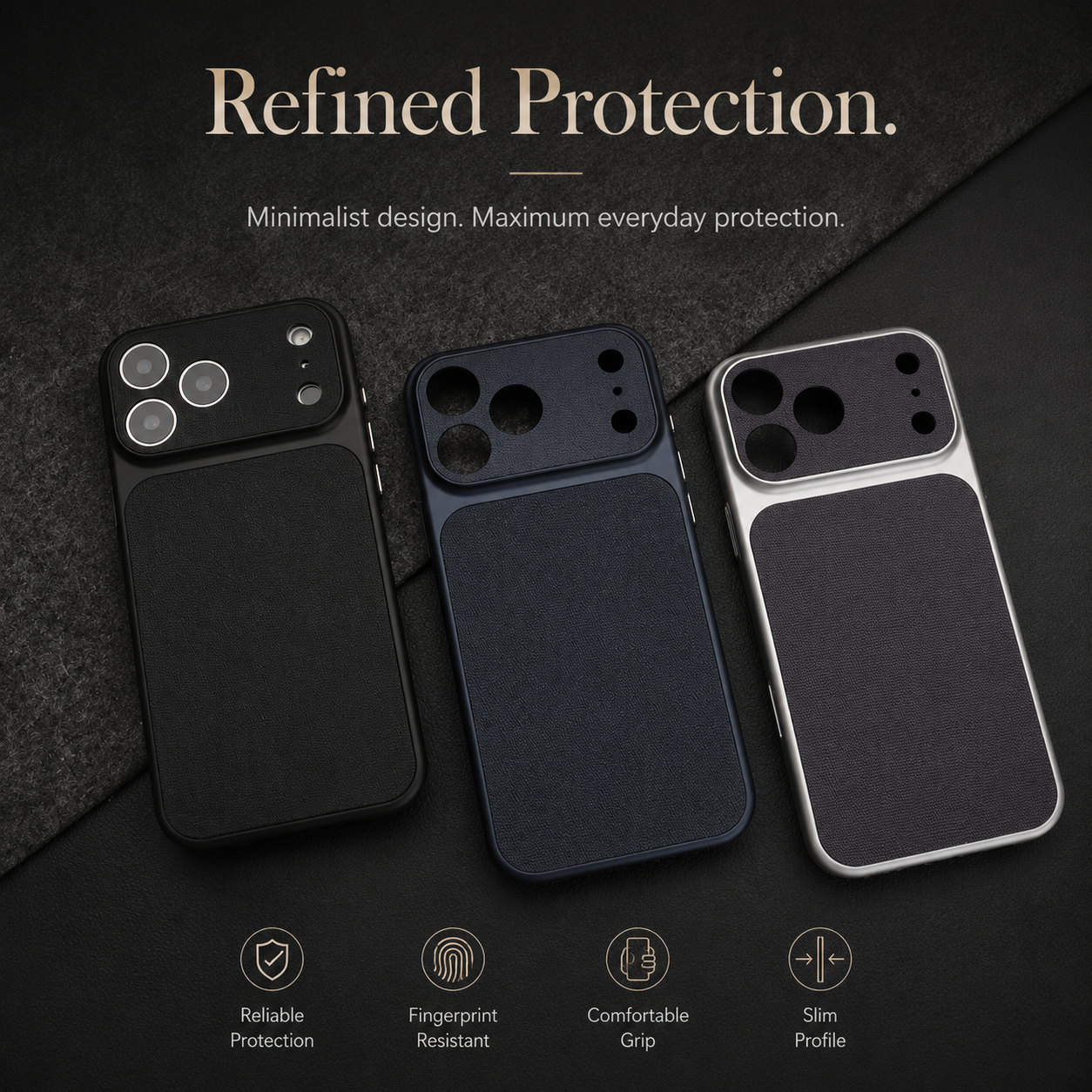 Premium iPhone Case Vintage Woven Leather Texture Magnetic Shockproof PC Plating Armor Hard Back Cover Anti Scratch Camera Protection Slim Full Coverage
