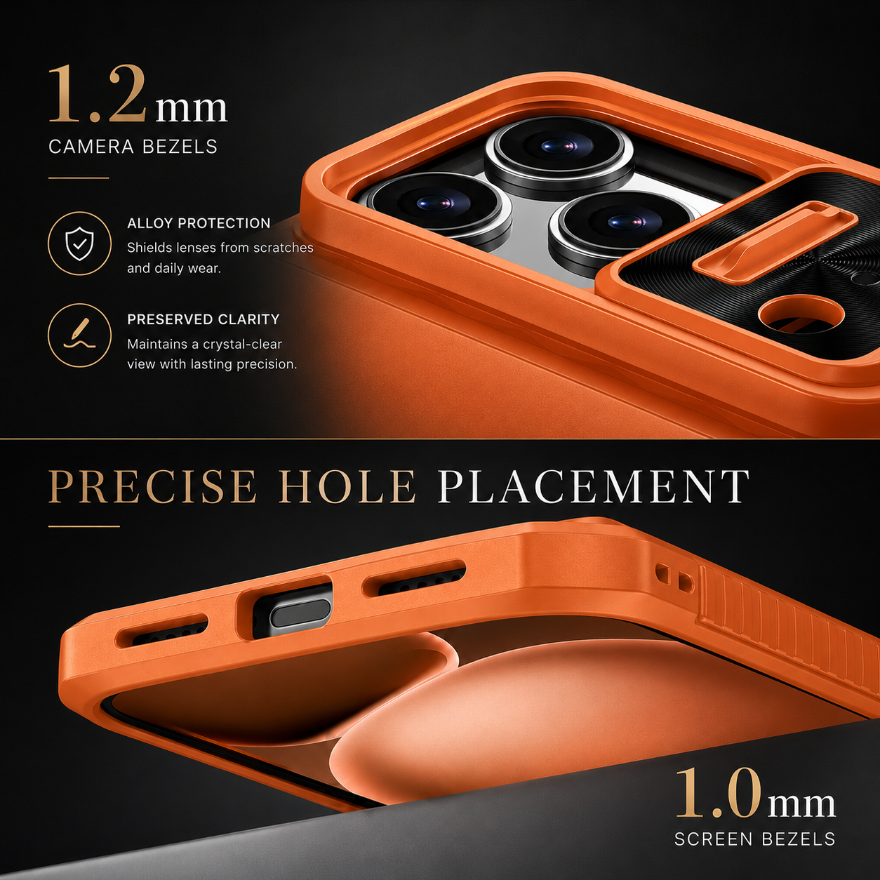 Premium iPhone Case Wallet Card Holder Sliding Camera Cover Shockproof Dual Layer Heavy Duty Protective Cover Stand Full Coverage Anti Scratch Design