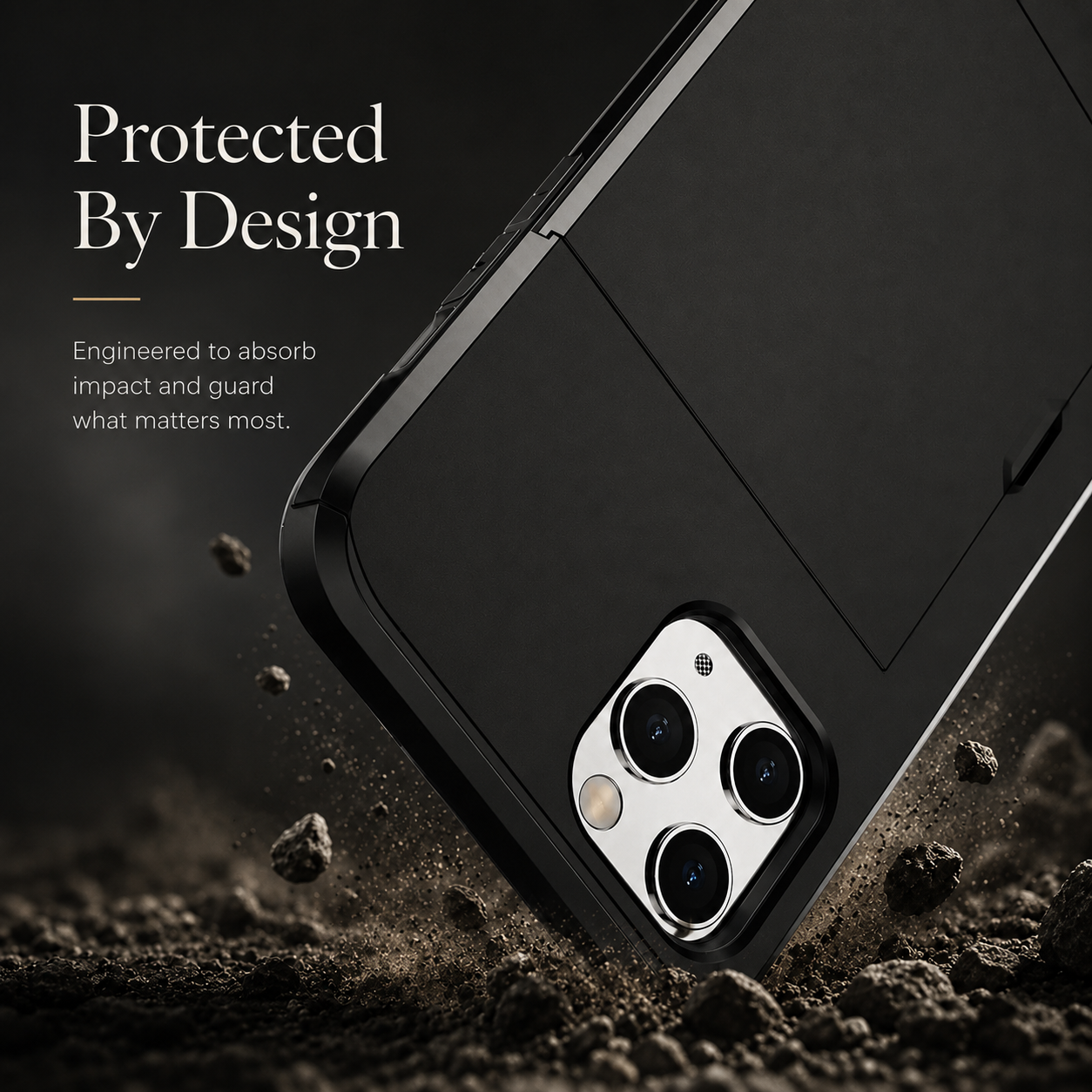 Premium iPhone Case Wallet MagSafe Compatible Dual Layer Slider Card Holder Protective Cover Shockproof Camera Protection Slim Rugged Design