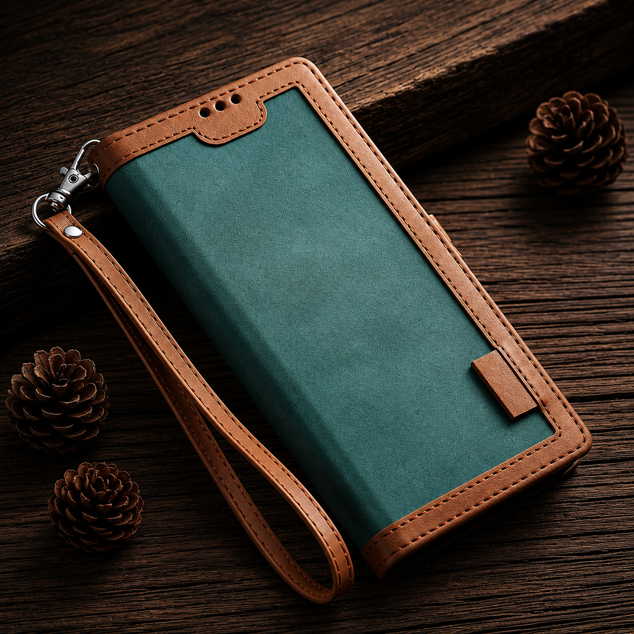 Premium iPhone Case Wallet MagSafe Compatible Leather Flip Cover Card Holder SIM Card Storage Shockproof Protective Full Body Stand Design