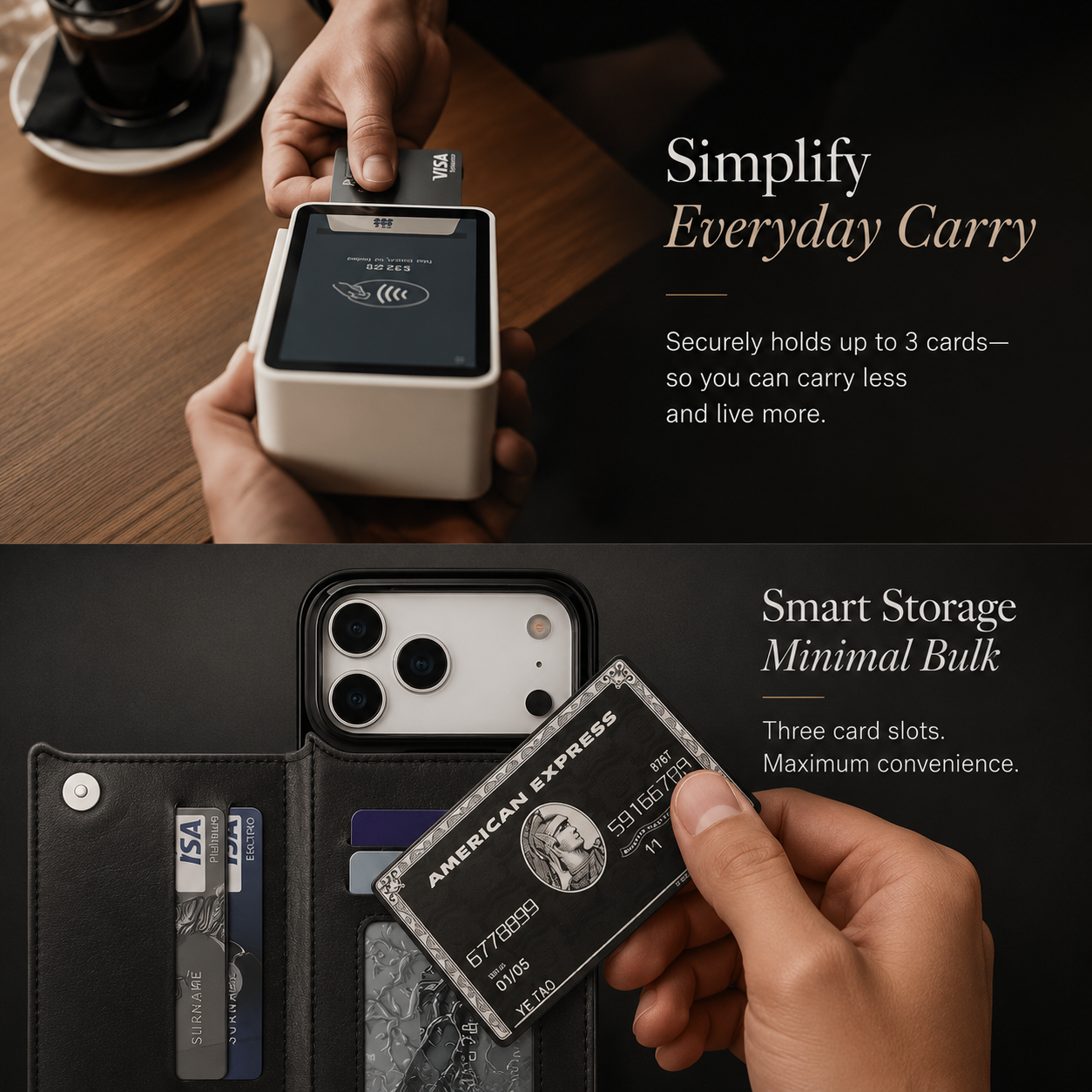 Premium iPhone Case Wallet Magnetic Flip Cover Card Holder Faux Leather Kickstand Shockproof Camera Lens Guard Full Coverage