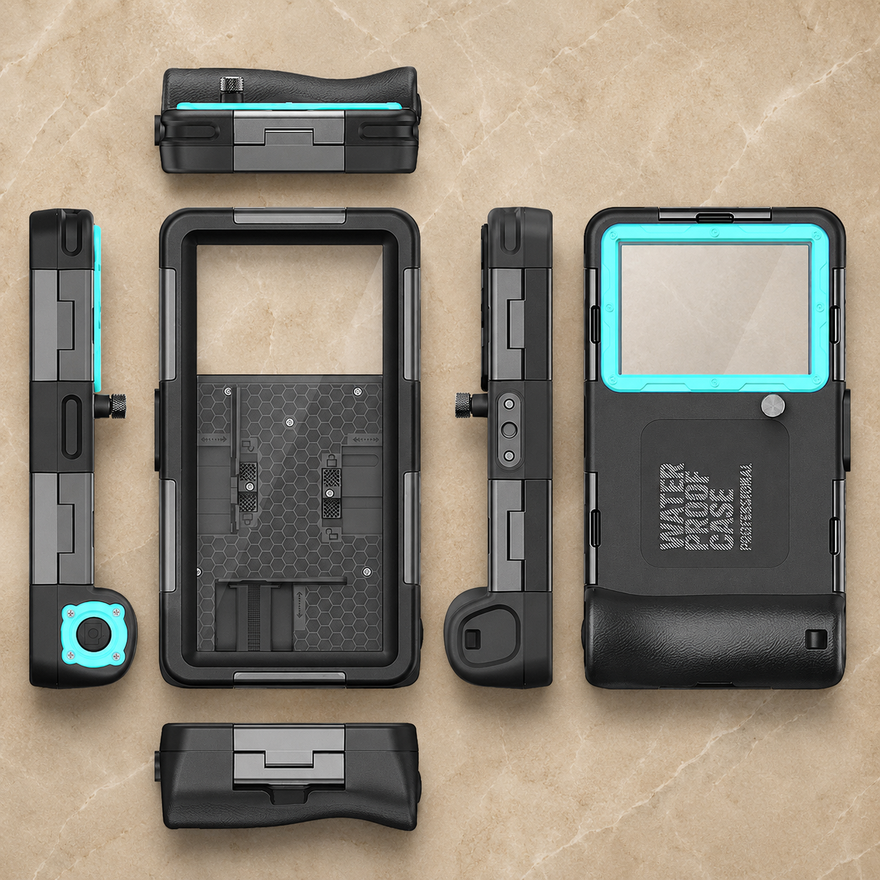 Premium iPhone Case Waterproof Diving Pouch Shockproof Protective Cover IP68 Sealed Design Anti Scratch Underwater Photography Lanyard Full Body Protection