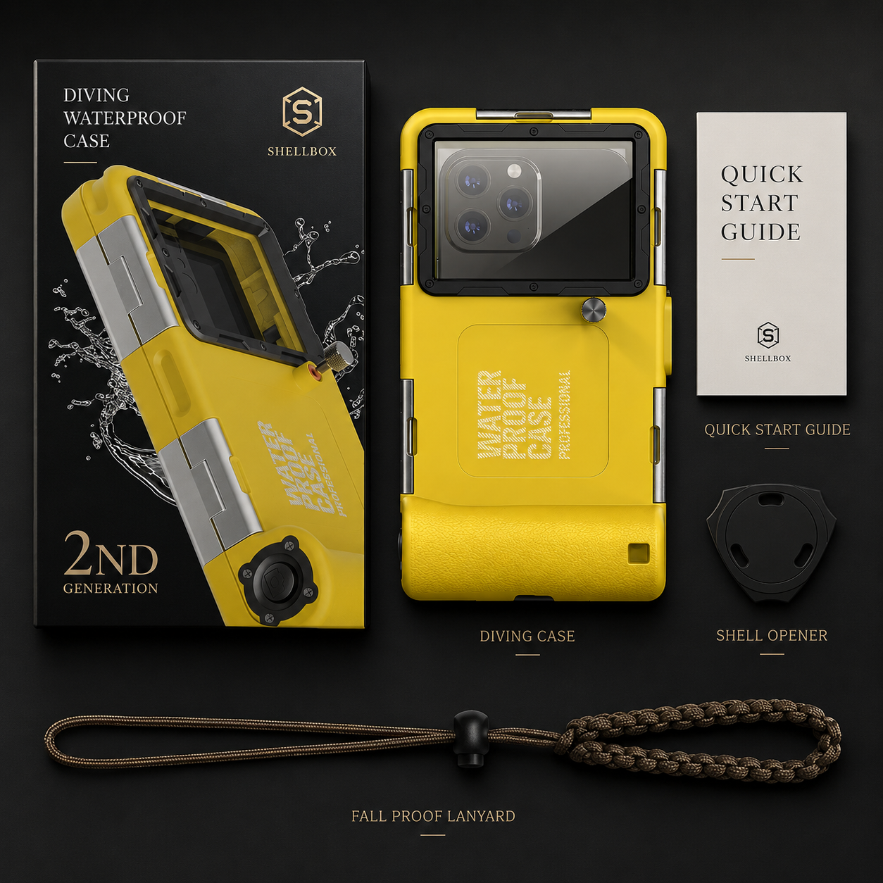 Premium iPhone Case Waterproof Diving Pouch Shockproof Protective Cover IP68 Sealed Design Anti Scratch Underwater Photography Lanyard Full Body Protection
