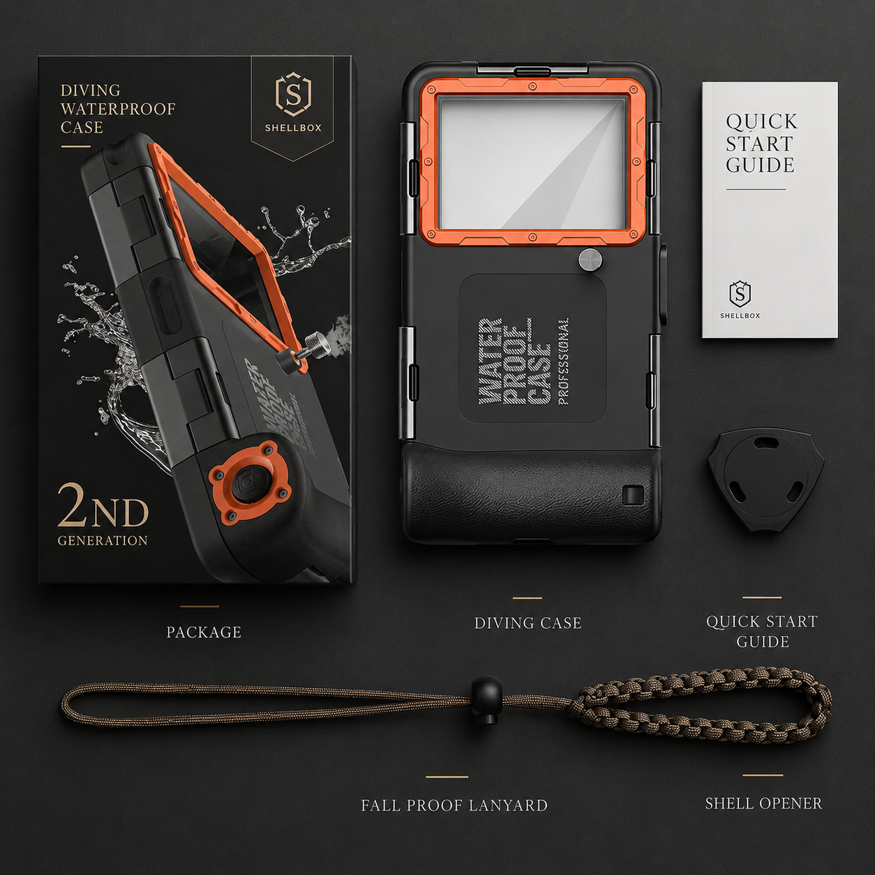 Premium iPhone Case Waterproof Diving Pouch Shockproof Protective Cover IP68 Sealed Design Anti Scratch Underwater Photography Lanyard Full Body Protection