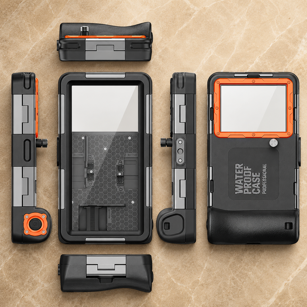 Premium iPhone Case Waterproof Diving Pouch Shockproof Protective Cover IP68 Sealed Design Anti Scratch Underwater Photography Lanyard Full Body Protection