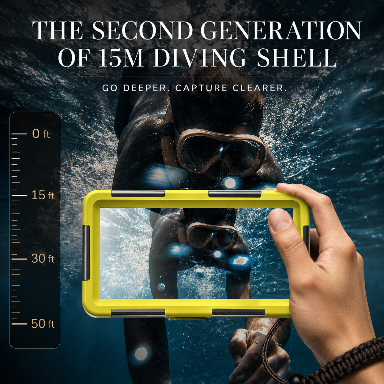 Premium iPhone Case Waterproof Diving Pouch Shockproof Protective Cover IP68 Sealed Design Anti Scratch Underwater Photography Lanyard Full Body Protection