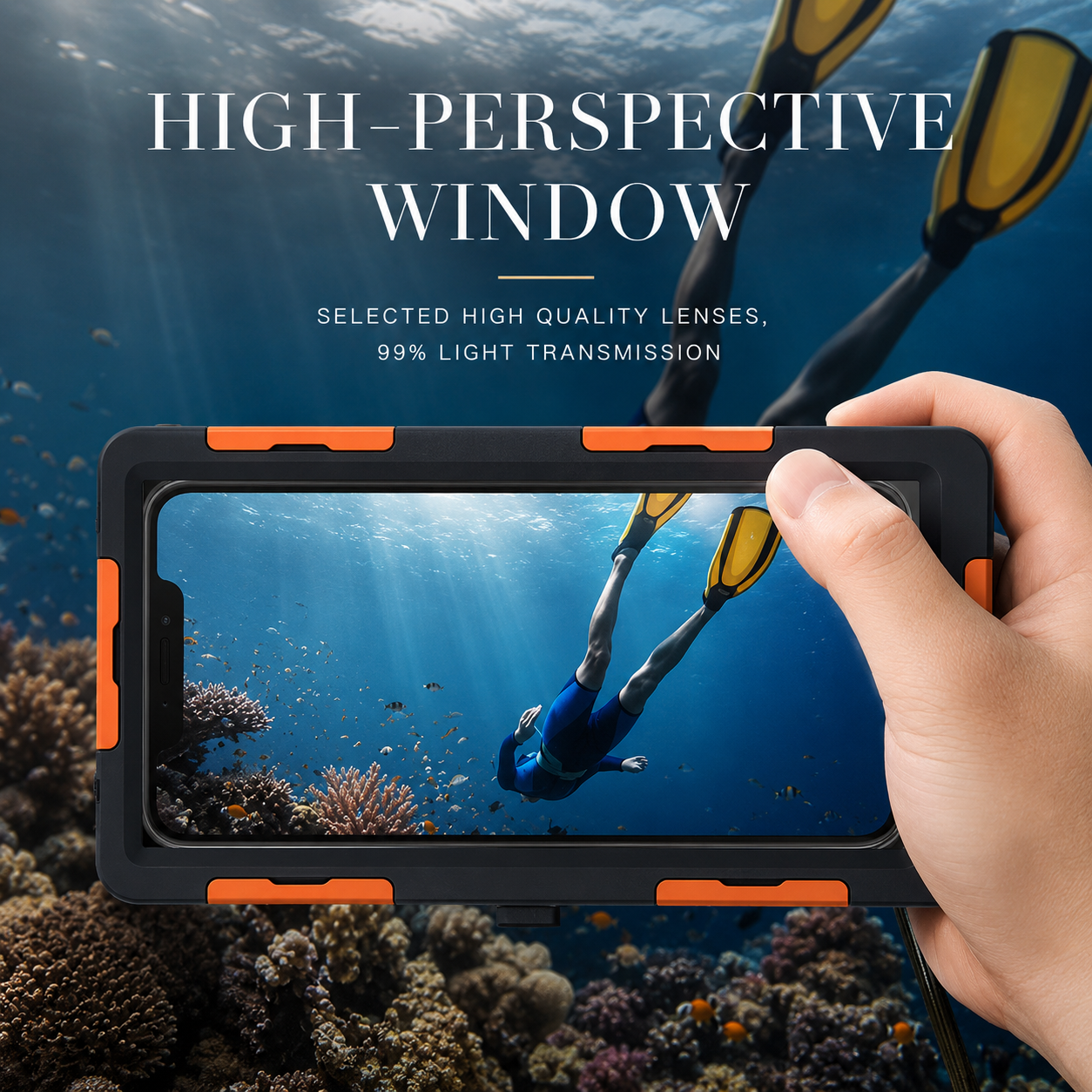 Premium iPhone Case Waterproof Diving Pouch Shockproof Protective Cover IP68 Sealed Design Anti Scratch Underwater Photography Lanyard Full Body Protection