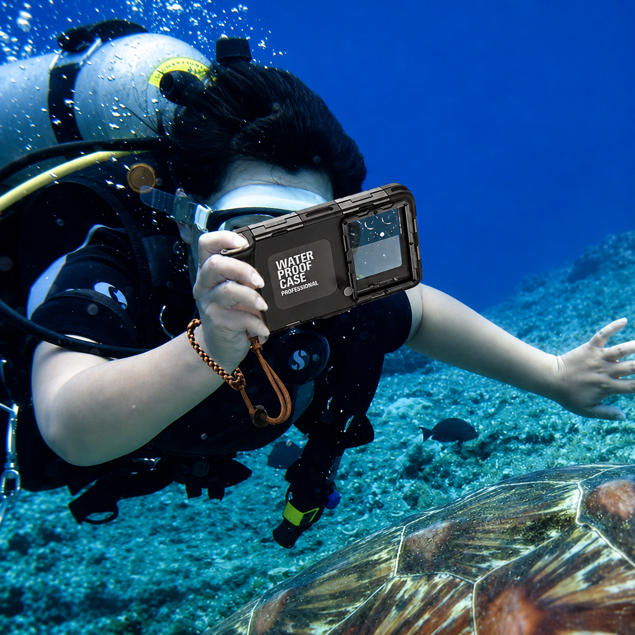 Premium iPhone Case Waterproof Diving Pouch Shockproof Protective Cover IP68 Sealed Design Anti Scratch Underwater Photography Lanyard Full Body Protection