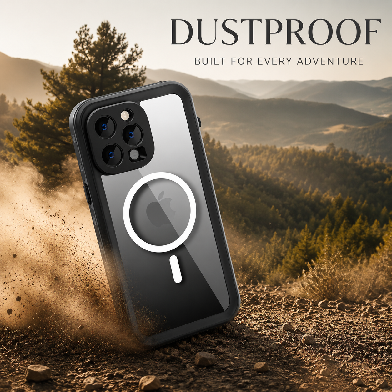 Premium iPhone Case Waterproof IP68 MagSafe Compatible Magnetic Cover Shockproof Full Body Protection Screen Guard Dustproof Protective Case