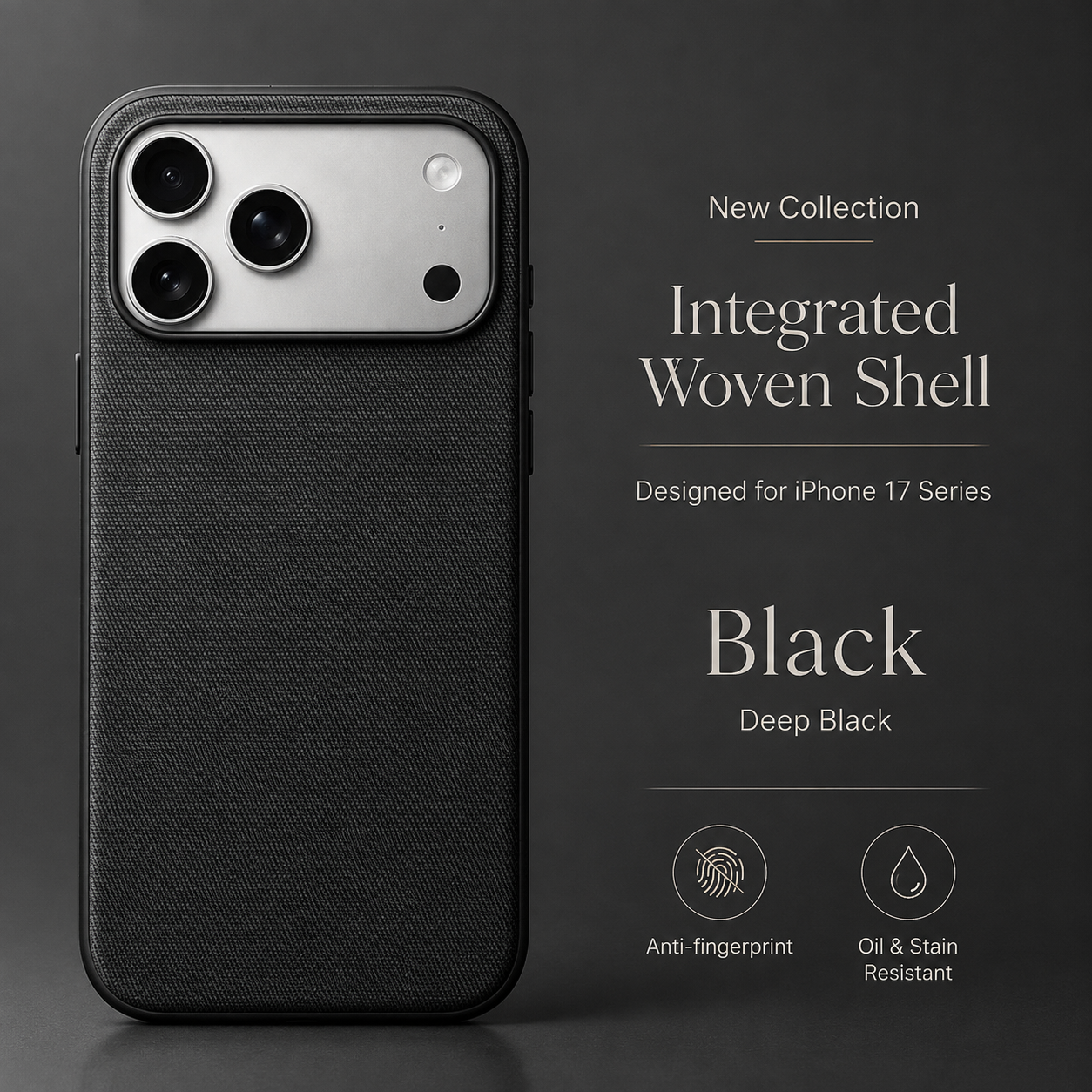 Premium iPhone Case Woven Fabric MagSafe Magnetic Protective Cover Wireless Charging Compatible Anti Fingerprint Non Slip Waterproof Shockproof Full Coverage