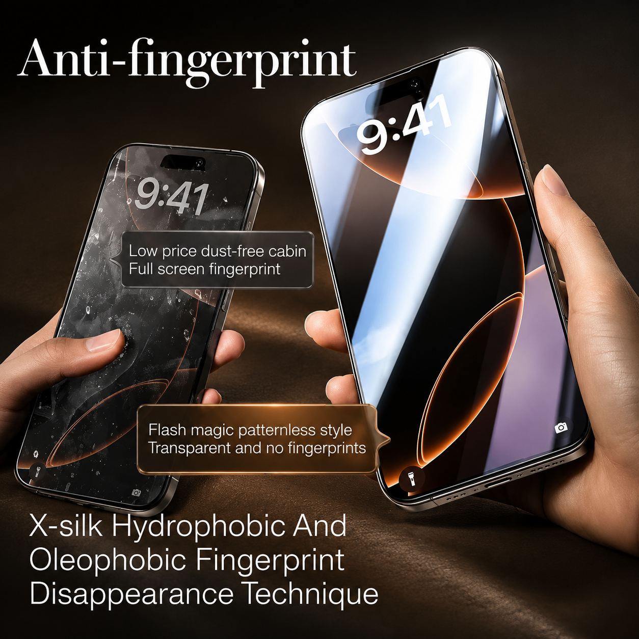 Premium iPhone Privacy Screen Protector Tempered Glass Anti Spy Full Coverage HD Clear Anti Fingerprint Scratch Resistant Ultra Thin Case Friendly