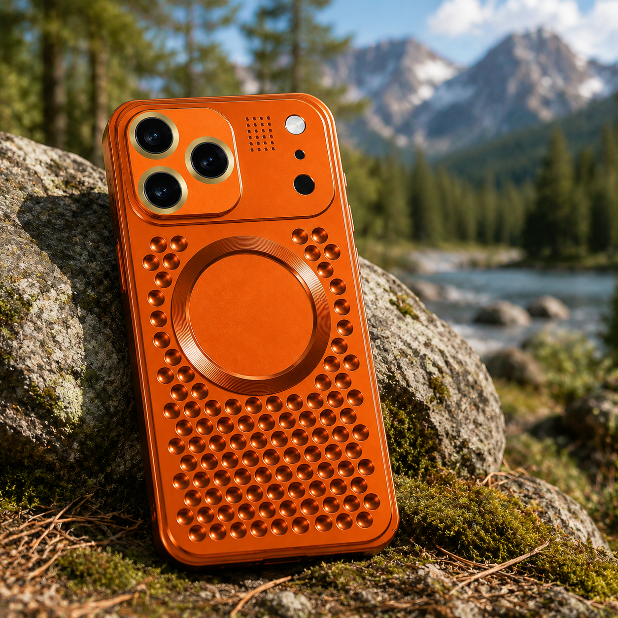 Premium Luxury iPhone Case Aluminum Alloy Magnetic Cover Heat Dissipation Metal Frame Camera Lens Guard Anti Fall Protective Durable Design Build