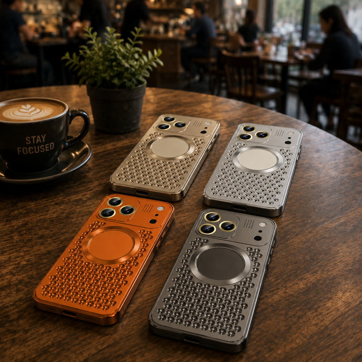 Premium Luxury iPhone Case Aluminum Alloy Magnetic Cover Heat Dissipation Metal Frame Camera Lens Guard Anti Fall Protective Durable Design Build