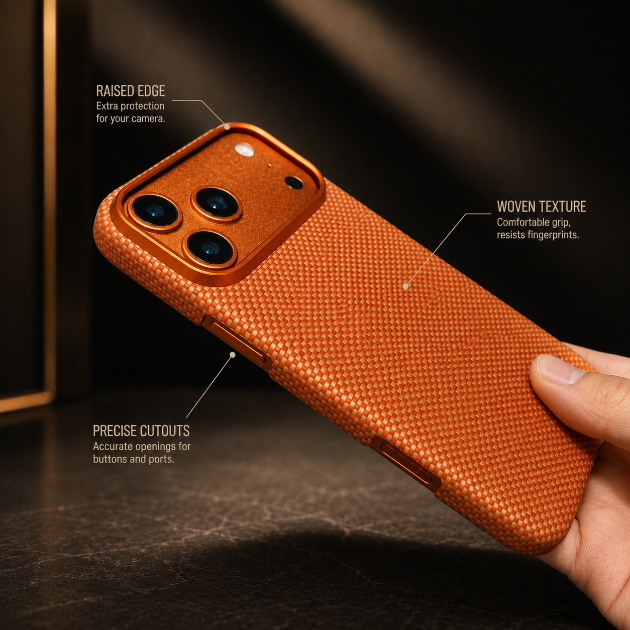 Premium Luxury iPhone Case MagSafe Compatible Carbon Aramid Fiber Cover Kevlar Build Shockproof Full Body Protective Durable Design Finish Matte