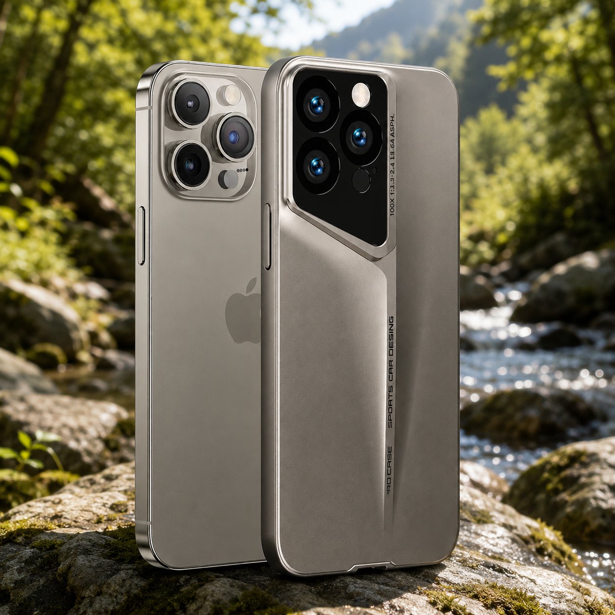 Premium Luxury iPhone Case MagSafe Compatible Ultra Thin Matte Blade Texture Hard PC Cover Frosted Lens Protection Shockproof Lightweight Protective Design