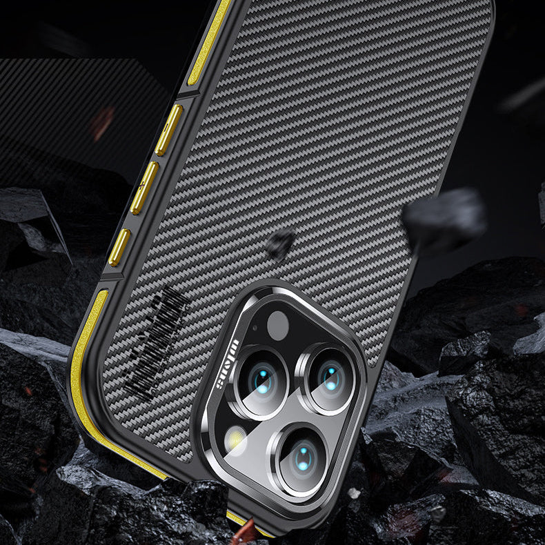 Premium 100% Aramid Fiber Kevlar iPhone Case – 600D Lightweight  Compatible Ultra-Thin Protective Cover for iPhone Models