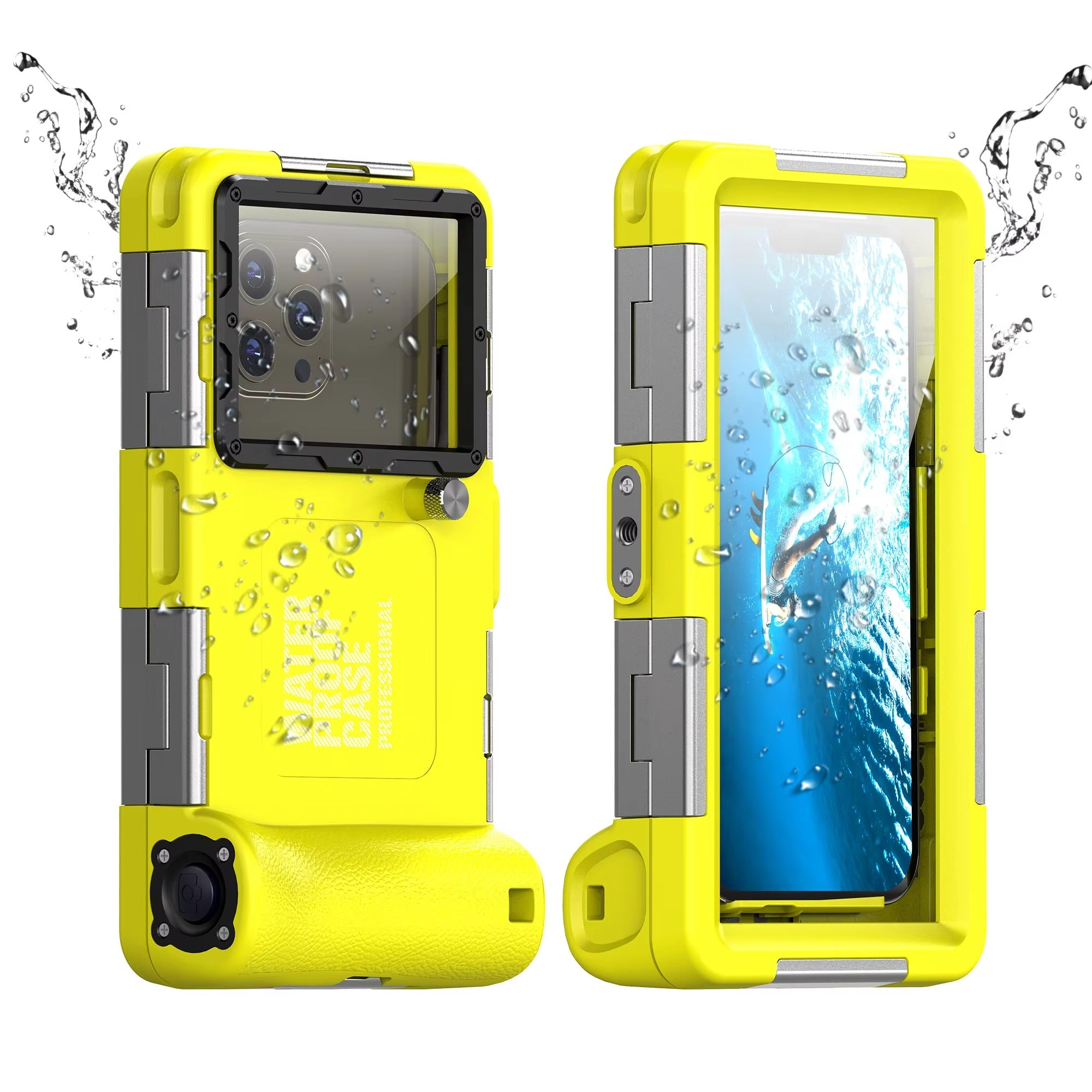 IP68 Waterproof iPhone Case – Full Body Shockproof Cover with 15m Underwater Protection, Anti-Scratch Seal and Secure Lanyard for Diving