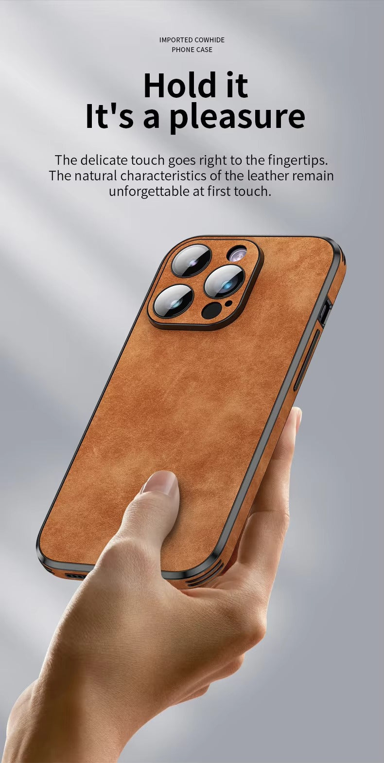 Shockproof Magnetic Leather Apple iPhone Case, MagSafe Compatible, Full Lens and Screen Protection, Slim Bumper Grip Cover 