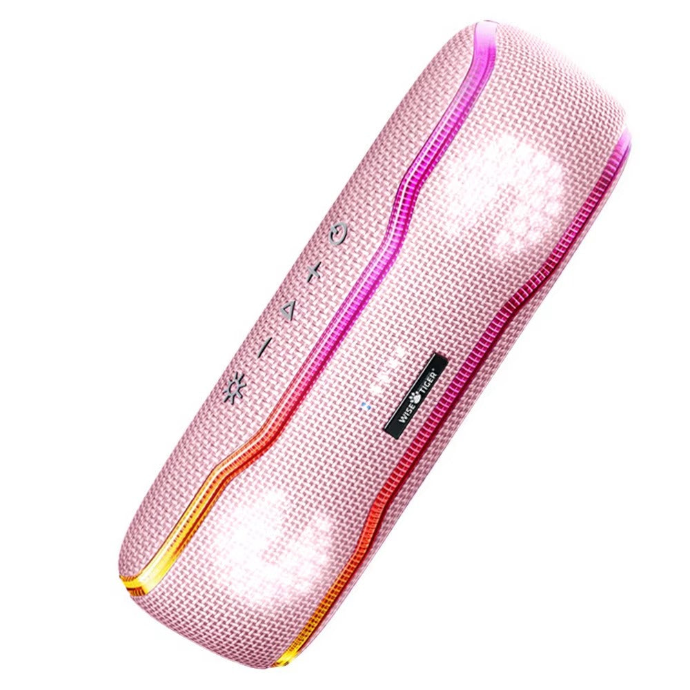Premium Portable Bluetooth Speaker – IPX7 Waterproof Outdoor Sound Box with 25W Stereo Output, Colorful LED Lights