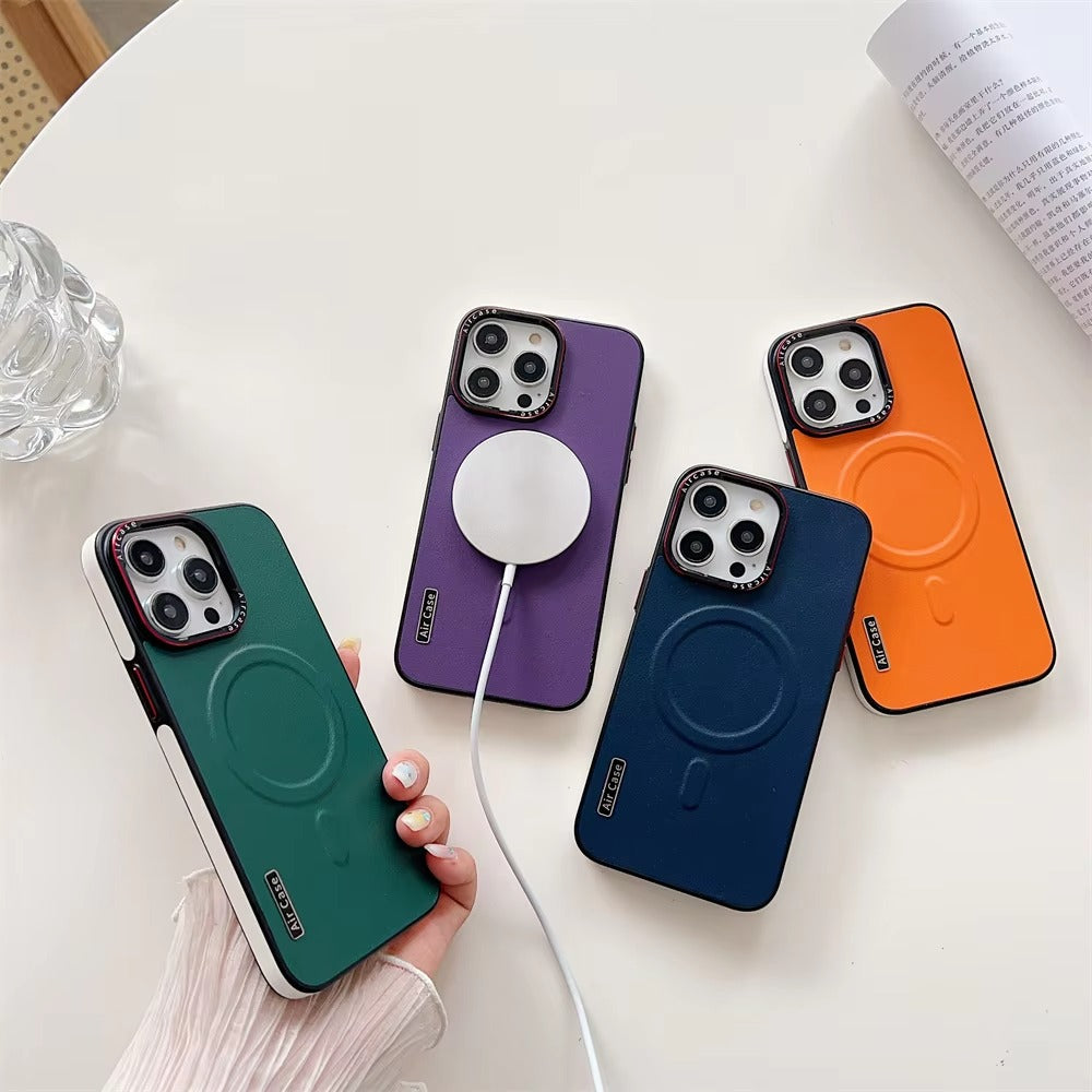 Luxury Apple iPhone Case Camera Lens & Screen Protection, Ultra Thin Shockproof Magnetic Full All Around Protection Cover 