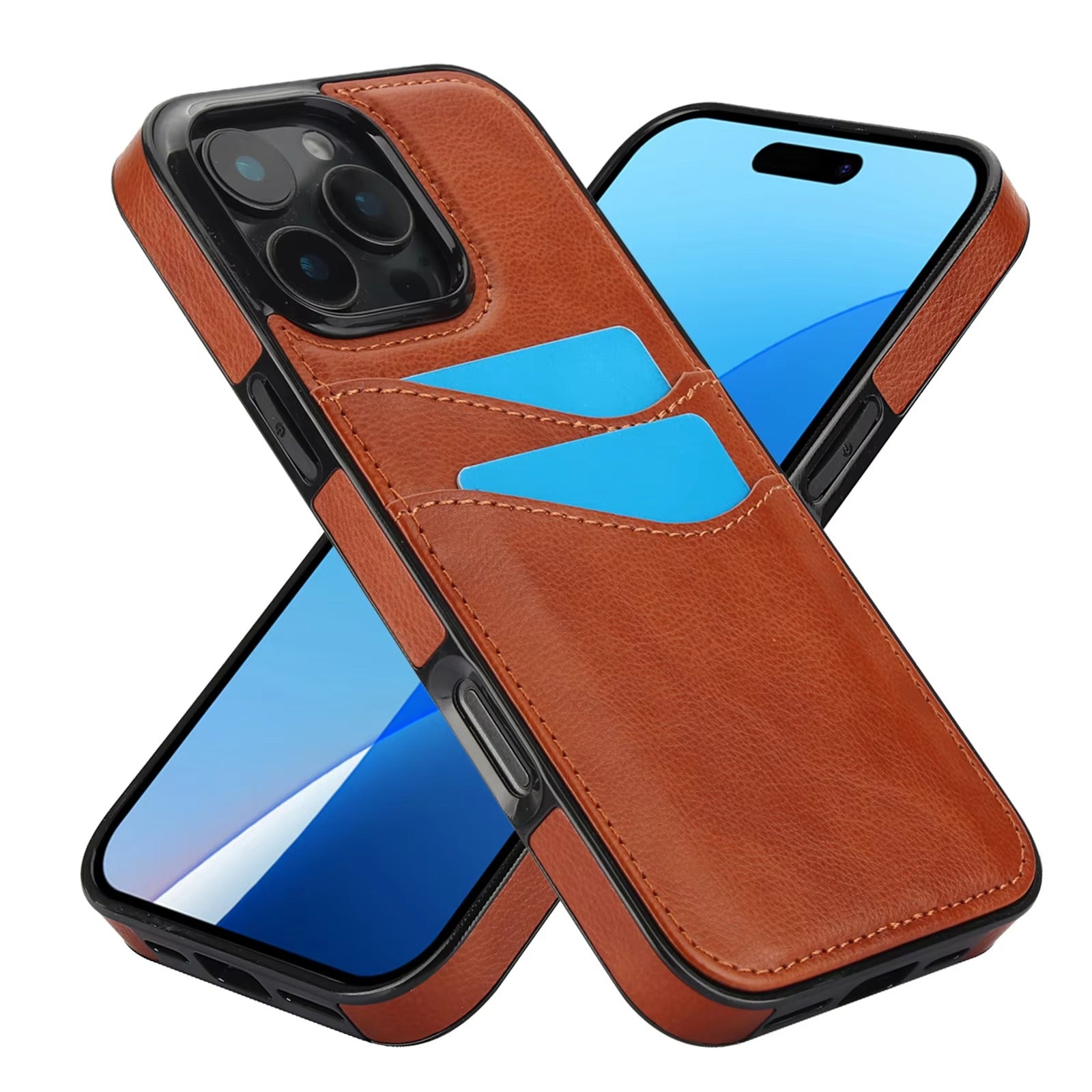 Premium Apple iPhone Case, MagSafe Compatible, Camera Lens and Screen Protection, Ultra Thin, Shockproof, Magnetic, Full All Around Protection, Leather Card Wallet Cover