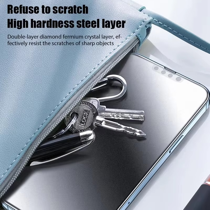 Premium Matte Ceramic Screen Protector for iPhone – Anti-Glare Soft Ceramic Film with Anti-Fingerprint Finish and Scratch Resistant Protection