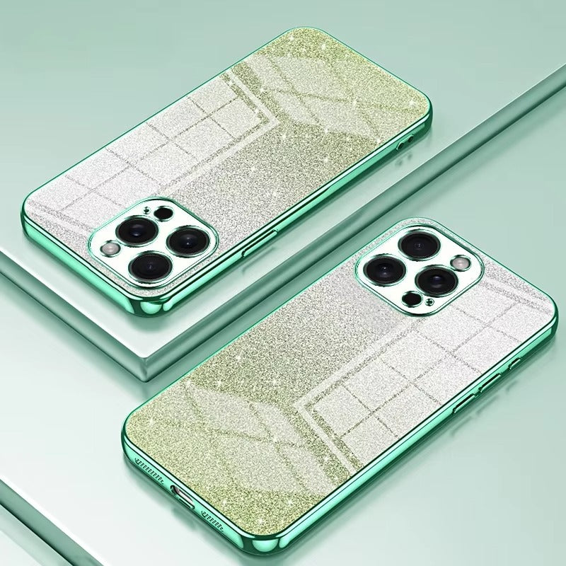 Premium Glitter Electroplated Apple iPhone Case, MagSafe Compatible, Ultra Thin Magnetic Shockproof Full Protection Cover