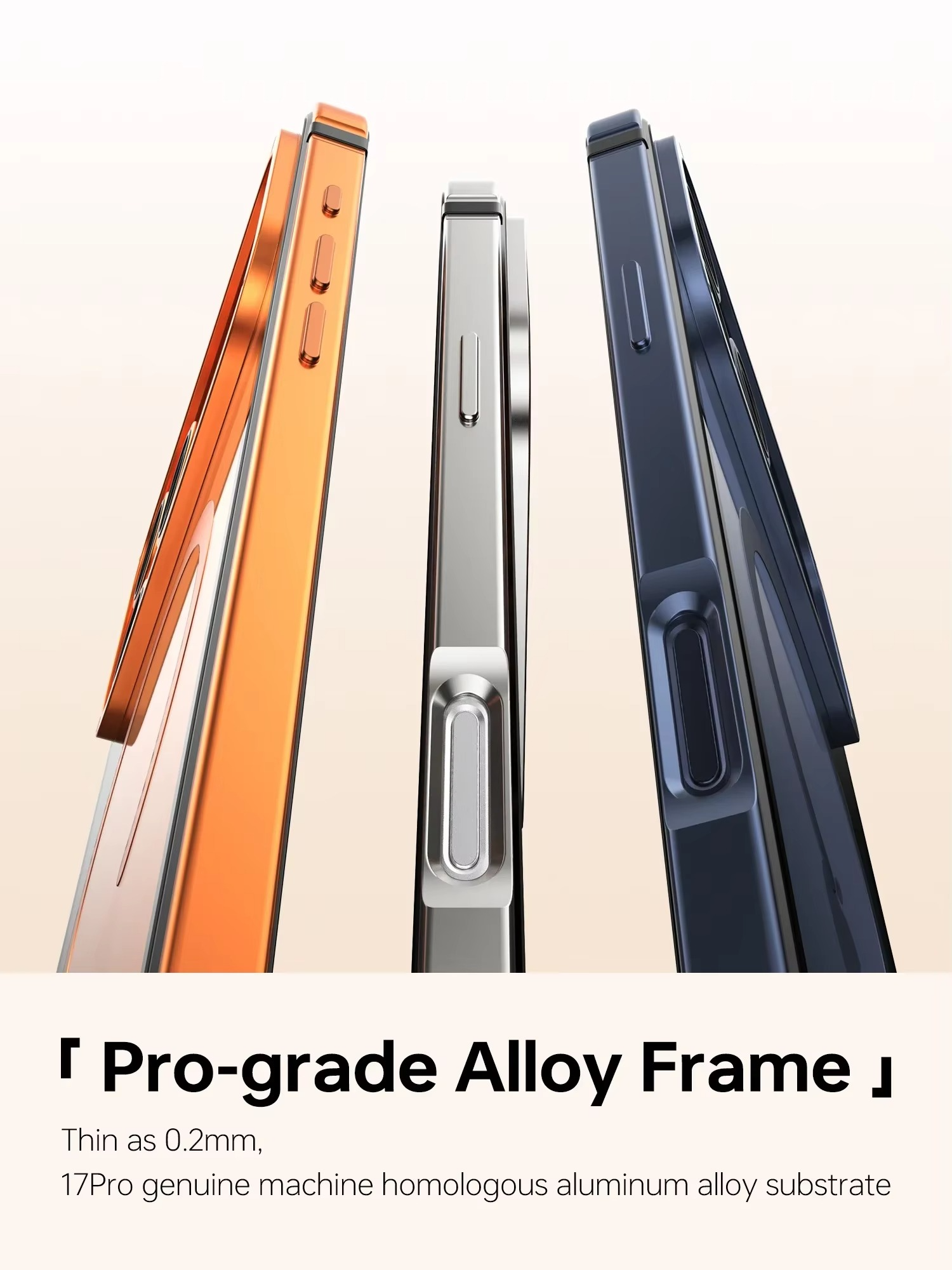 Premium Aluminum Alloy iPhone Case – MagSafe Compatible Magnetic Cover with Shockproof Frame, Transparent Back and Raised Camera Lens Protection