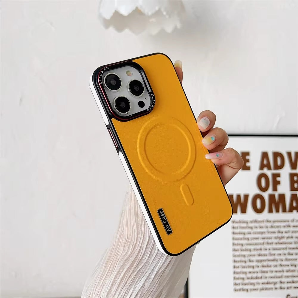 Luxury Apple iPhone Case Camera Lens & Screen Protection, Ultra Thin Shockproof Magnetic Full All Around Protection Cover 