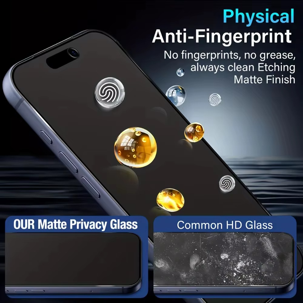 Premium Matte Ceramic Screen Protector for iPhone – Anti-Glare Soft Ceramic Film with Anti-Fingerprint Finish and Scratch Resistant Protection