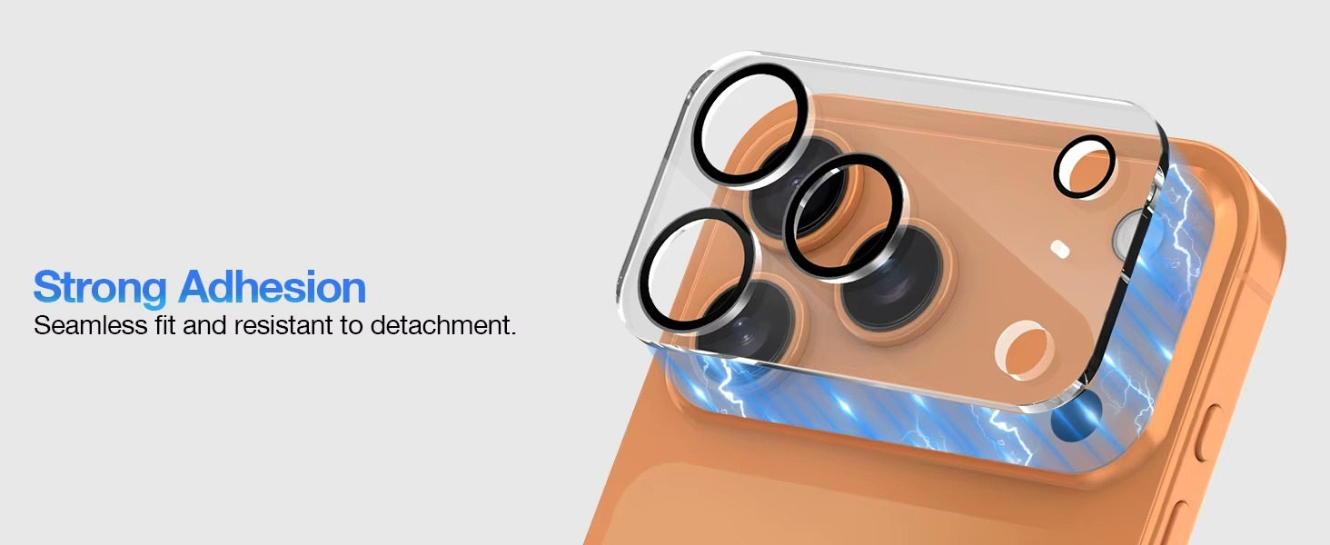 Premium Camera Lens Protector – 9H Tempered Glass Lens Cover with Scratch Resistance, Drop Protection, Ultra-Clear Transparency and Precision Camera Fit