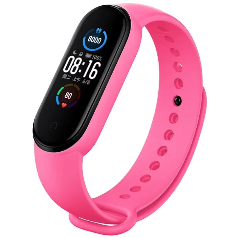 Comfort Fit Silicone Strap – Replacement Wristband for Smart Fitness Tracker 7 6 5 4 3, Adjustable Smartwatch Band, Skin-Friendly, Durable Accessory