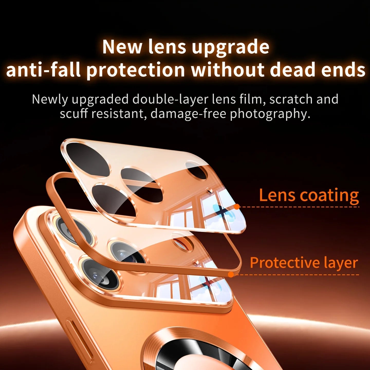 Luxury iPhone Case MagSafe Compatible Magnetic Shockproof Cover with Camera Lens Protection Ultra Thin Full Protection Titanium Metallic Matte PC TPU Back