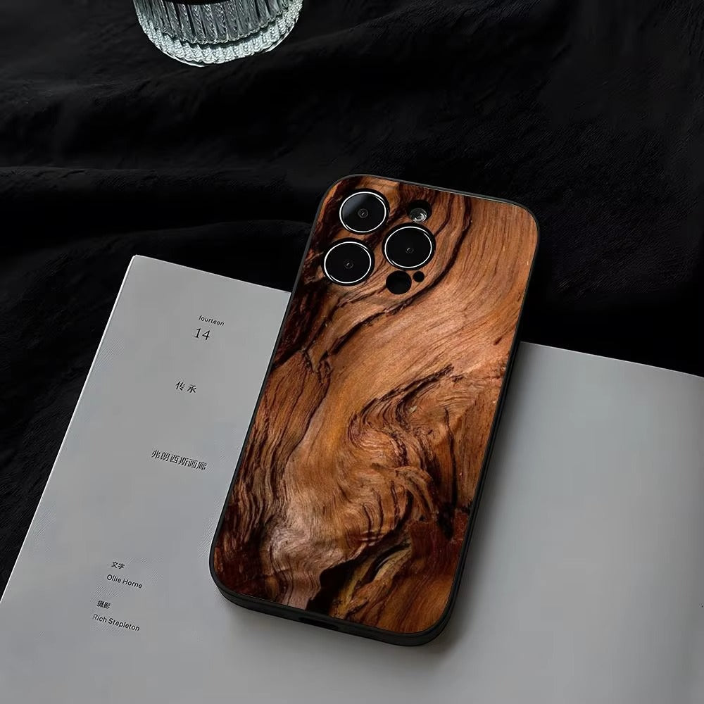Luxury Apple iPhone Case, MagSafe Compatible, Natural Wood Finish, Ultra Thin, Shockproof, Camera Lens and Screen Protection, Magnetic Full Body Cover