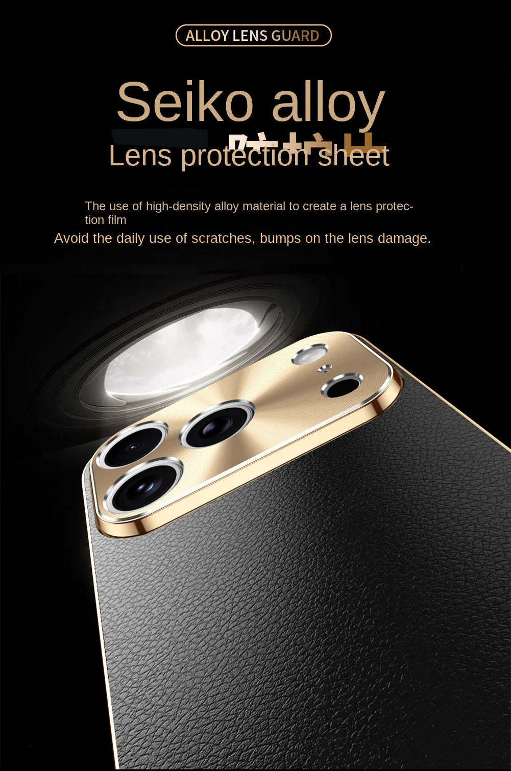 Luxury iPhone Case MagSafe Compatible Protective Cover with Camera Lens Protection Shockproof Full Protection Electroplated Frame Lychee Texture Leather Back